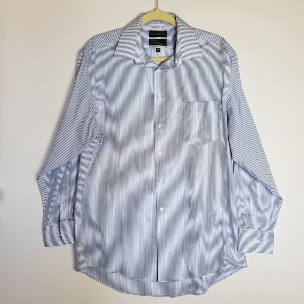 Covington Long Sleeve Button Up Shirt Mens Size M Wrinkle Free Stain Free NWOT